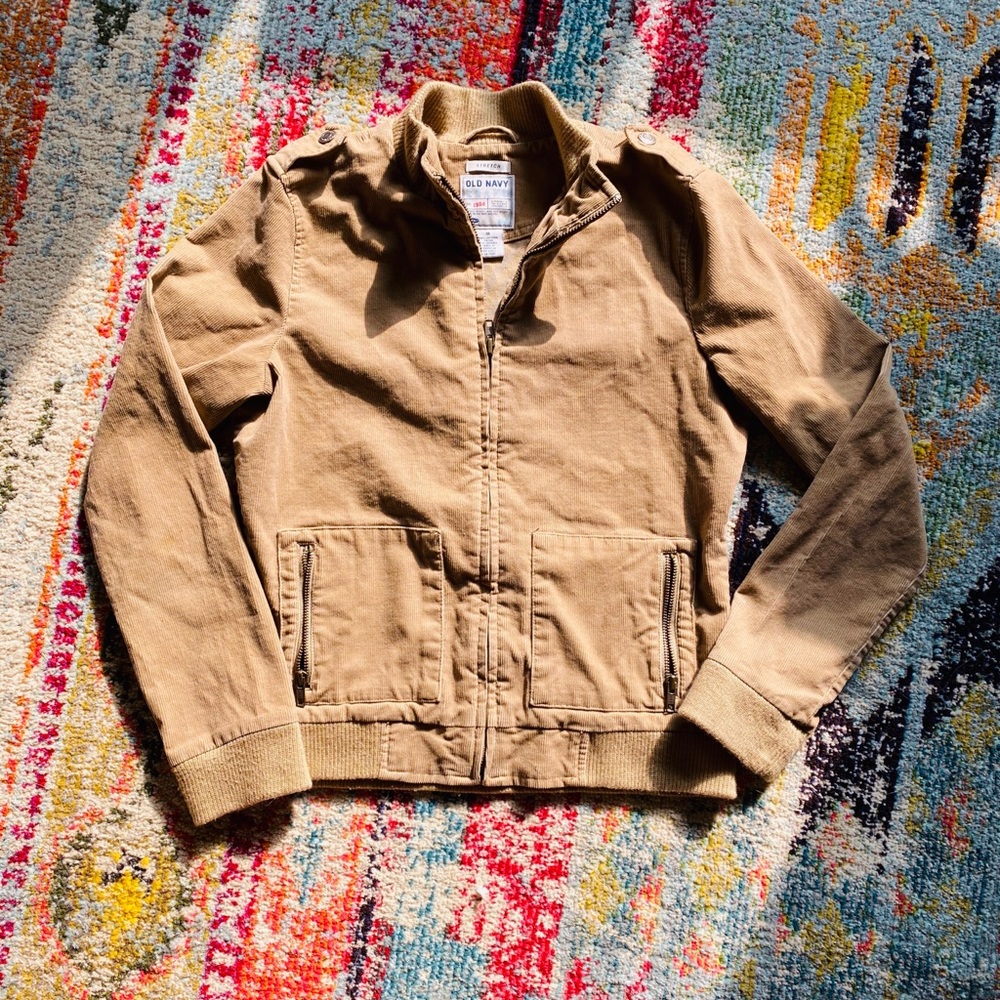 Corduroy bomber jacket